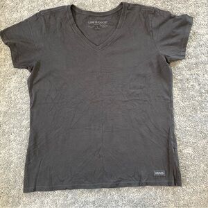 Life Is Good Charcoal Crusher Tee size L 100% cotton